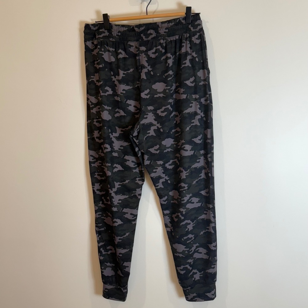 Fabletics Camo Print Jogger Pants Drawstring Waist Athleisure XL